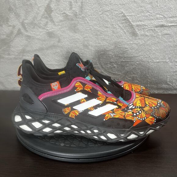 Adidas Mens Size 10.5 Web Boost Dia De Los Muertos Multicolor Athletic Shoes - Picture 1 of 10